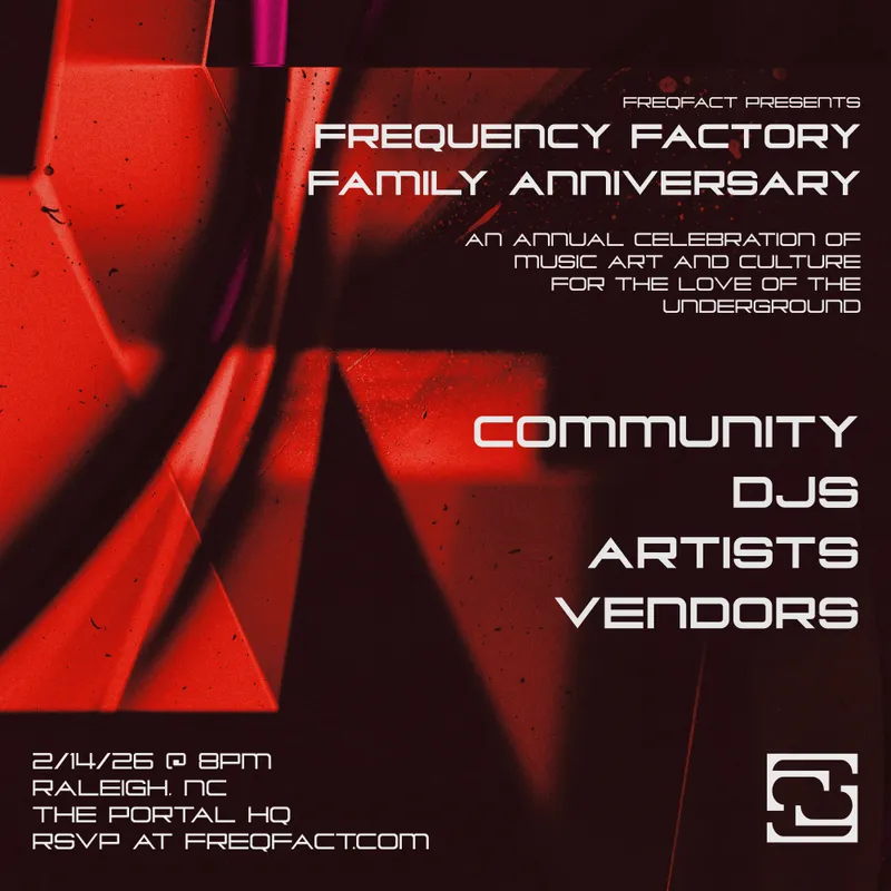 Frequency Factory event flyer